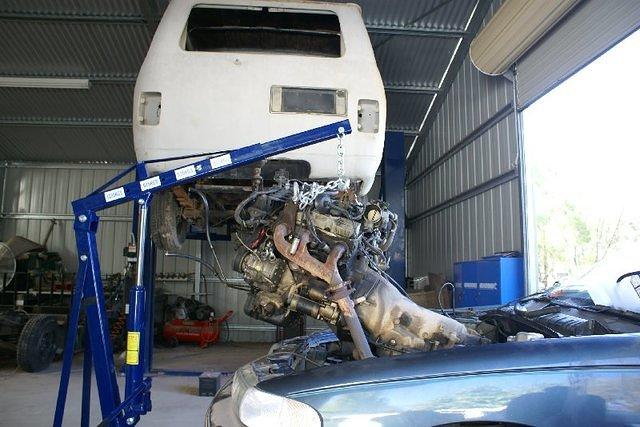 My Donar V6 3.8 Engine and Turbo700 Gear Box Comming Out of VP
